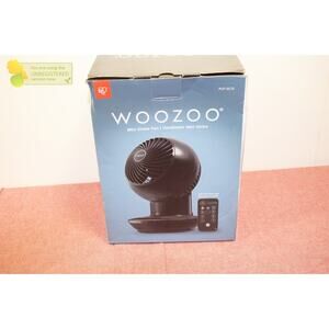 Woozoo Oscillating Air Circulator Fan with Remote Black